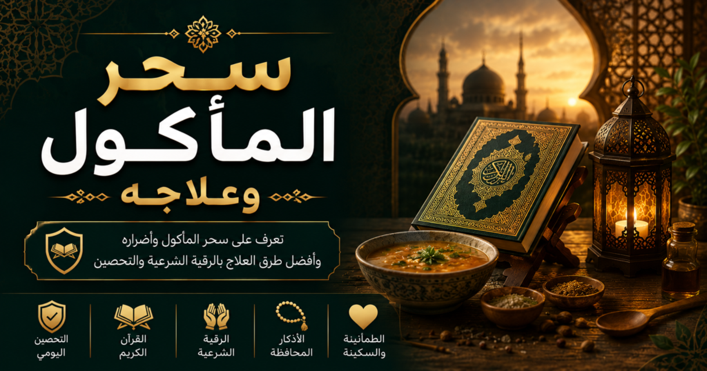 سحر المأكول وعلاجه بالرقية الشرعية والتحصين