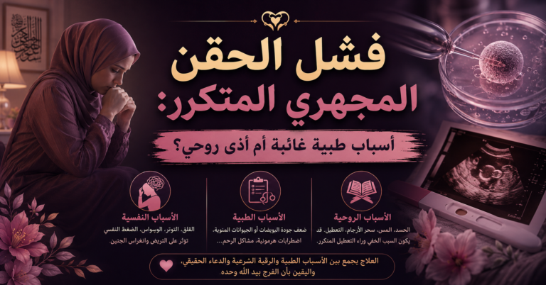 فشل الحقن المجهري المتكرر: أسباب طبية غائبة أم أذى روحي؟