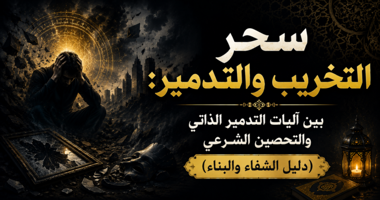 سحر التخريب والتدمير: بين آليات التدمير الذاتي والتحصين الشرعي (دليل الشفاء والبناء)