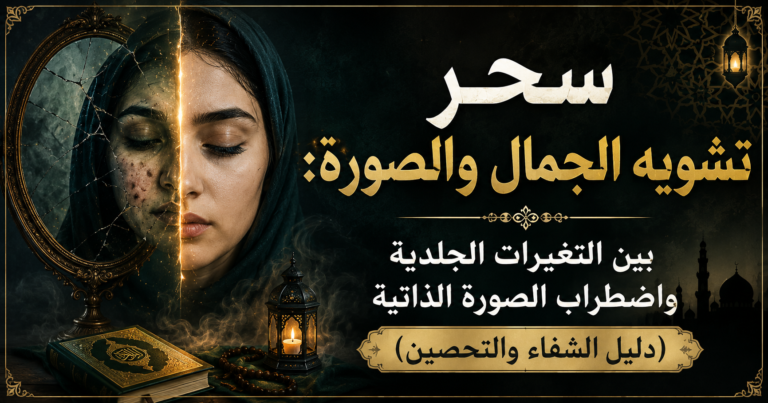 سحر تشويه الجمال والصورة: بين التغيرات الجلدية واضطراب الصورة الذاتية (دليل الشفاء والتحصين)