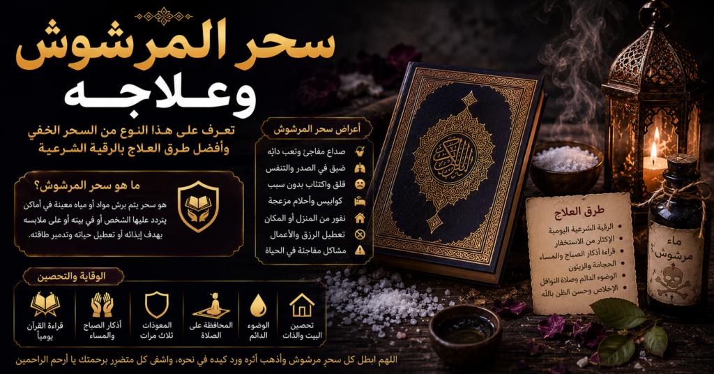 سحر المرشوش وعلاجه بالرقية الشرعية والتحصين