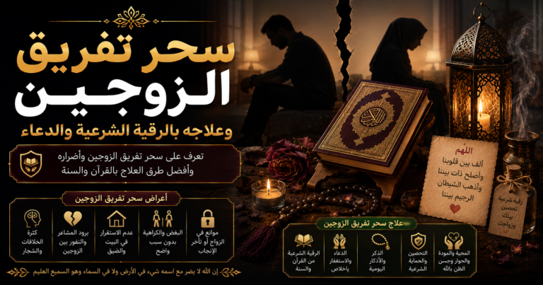 سحر تفريق الزوجين وعلاجه بالرقية الشرعية والتحصين