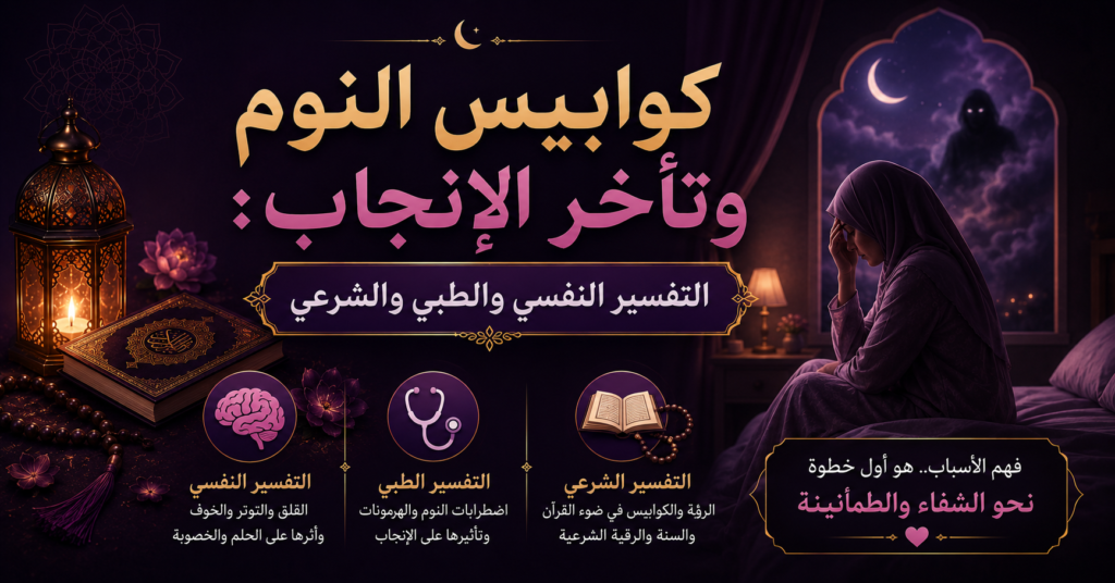 كوابيس النوم وتأخر الإنجاب: التفسير النفسي والطبي والشرعي