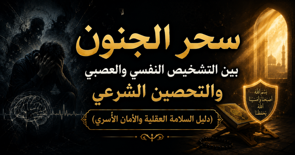 سحر الجنون بين التشخيص النفسي والعصبي والتحصين الشرعي (دليل السلامة العقلية والأمان الأُسري)