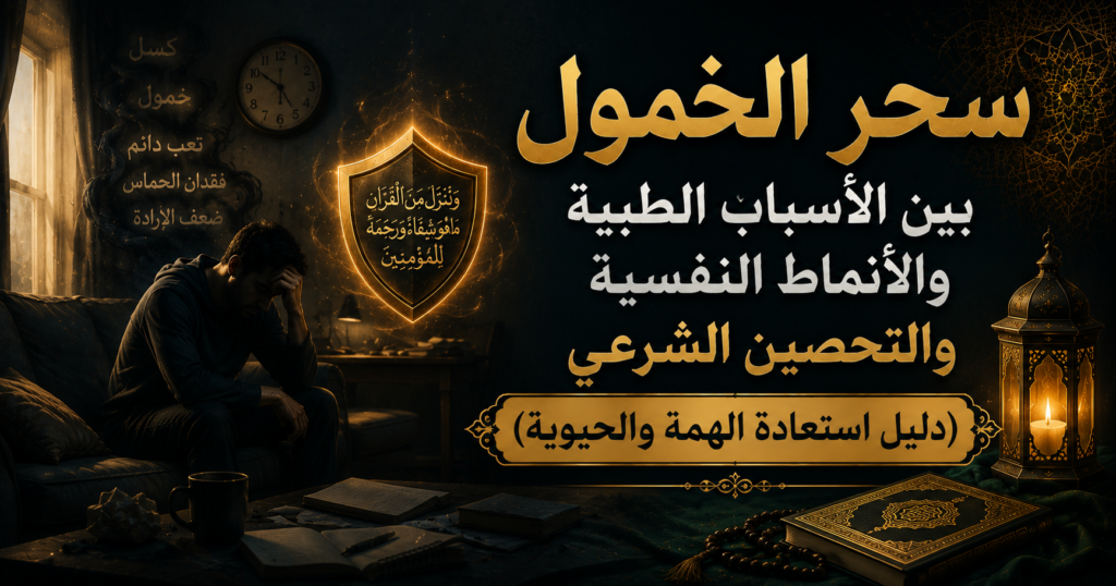 سحر الخمول بين الأسباب الطبية والأنماط النفسية والتحصين الشرعي (دليل استعادة الهمة والحيوية)